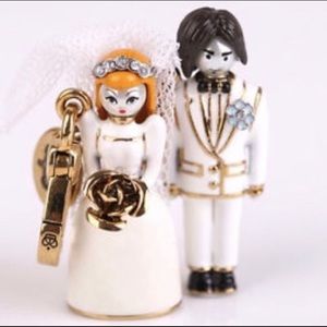New VINTAGE Y2K JUICY COUTURE WEDDING COUPLE BRIDE GROOM CHARMS (2)